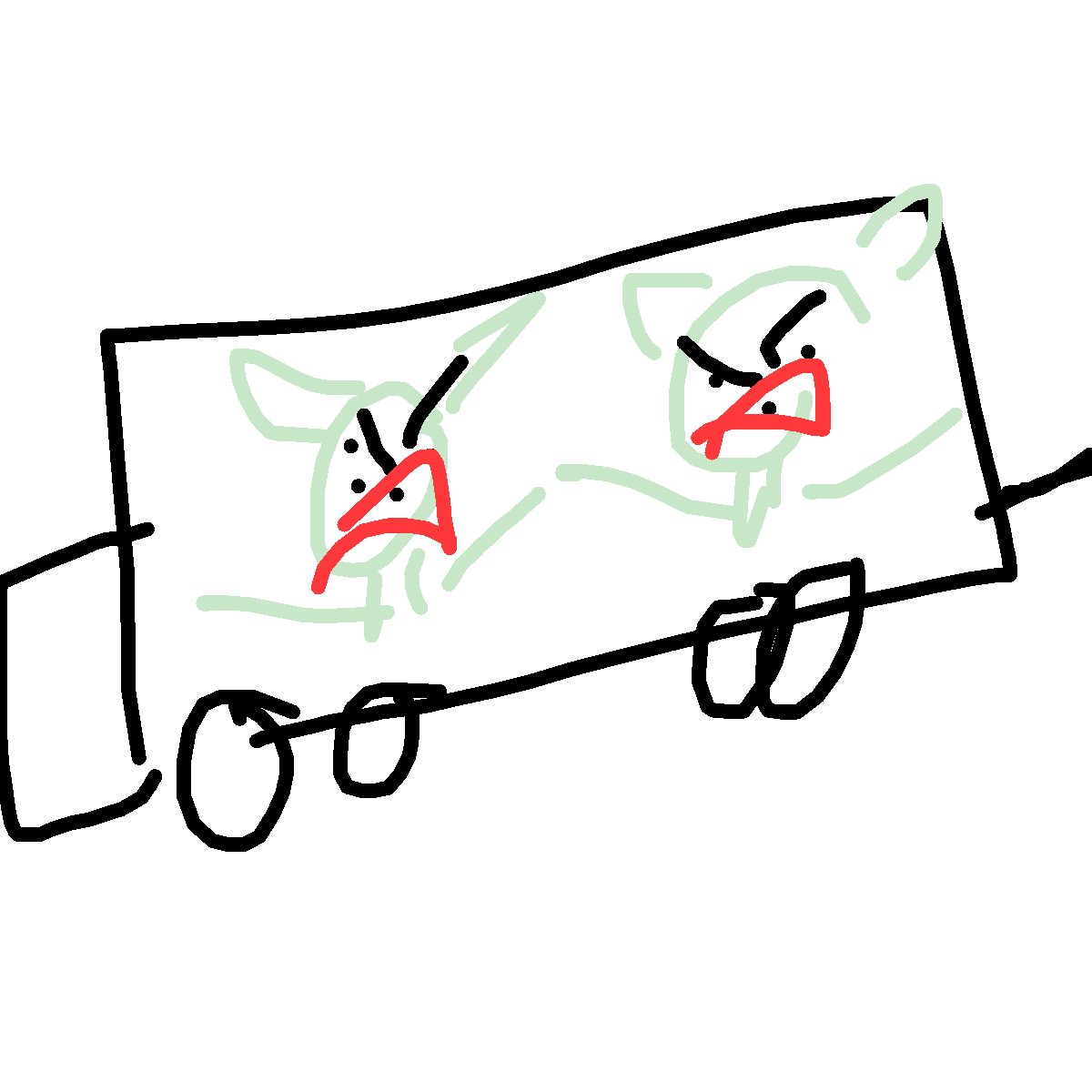 Monster Truck drawing by zombzzz