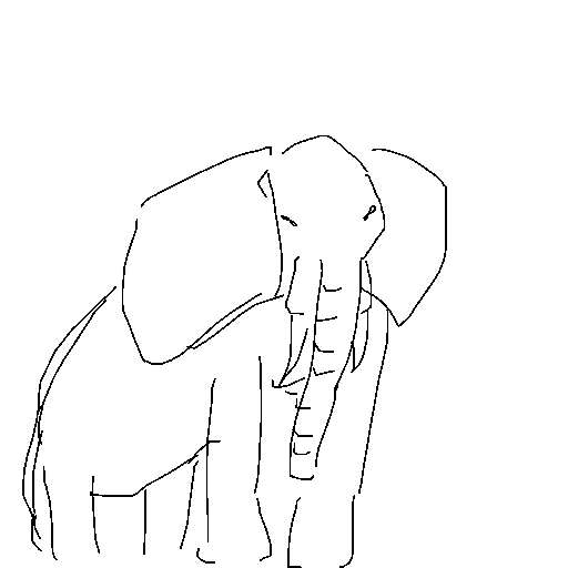 Elephant drawing by nammy