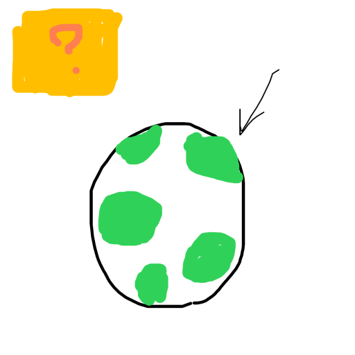 Yoshi Egg drawing by rare-dark-spire