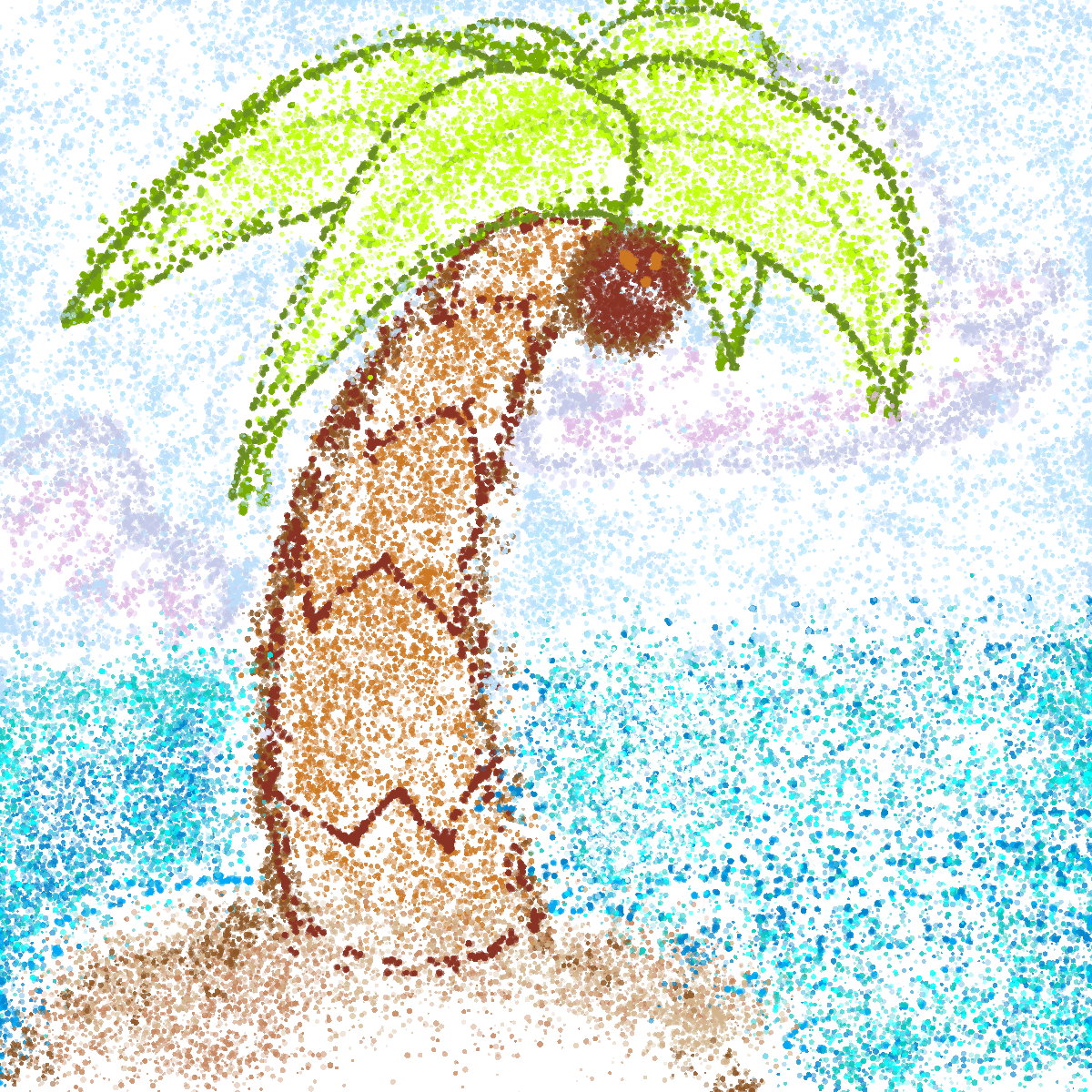 Palm Tree drawing by nammy