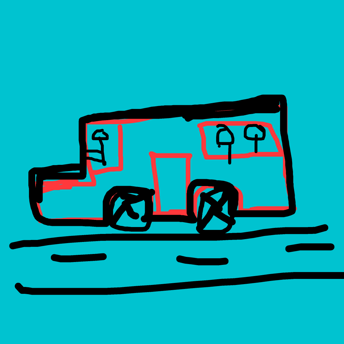 Bus drawing by misha