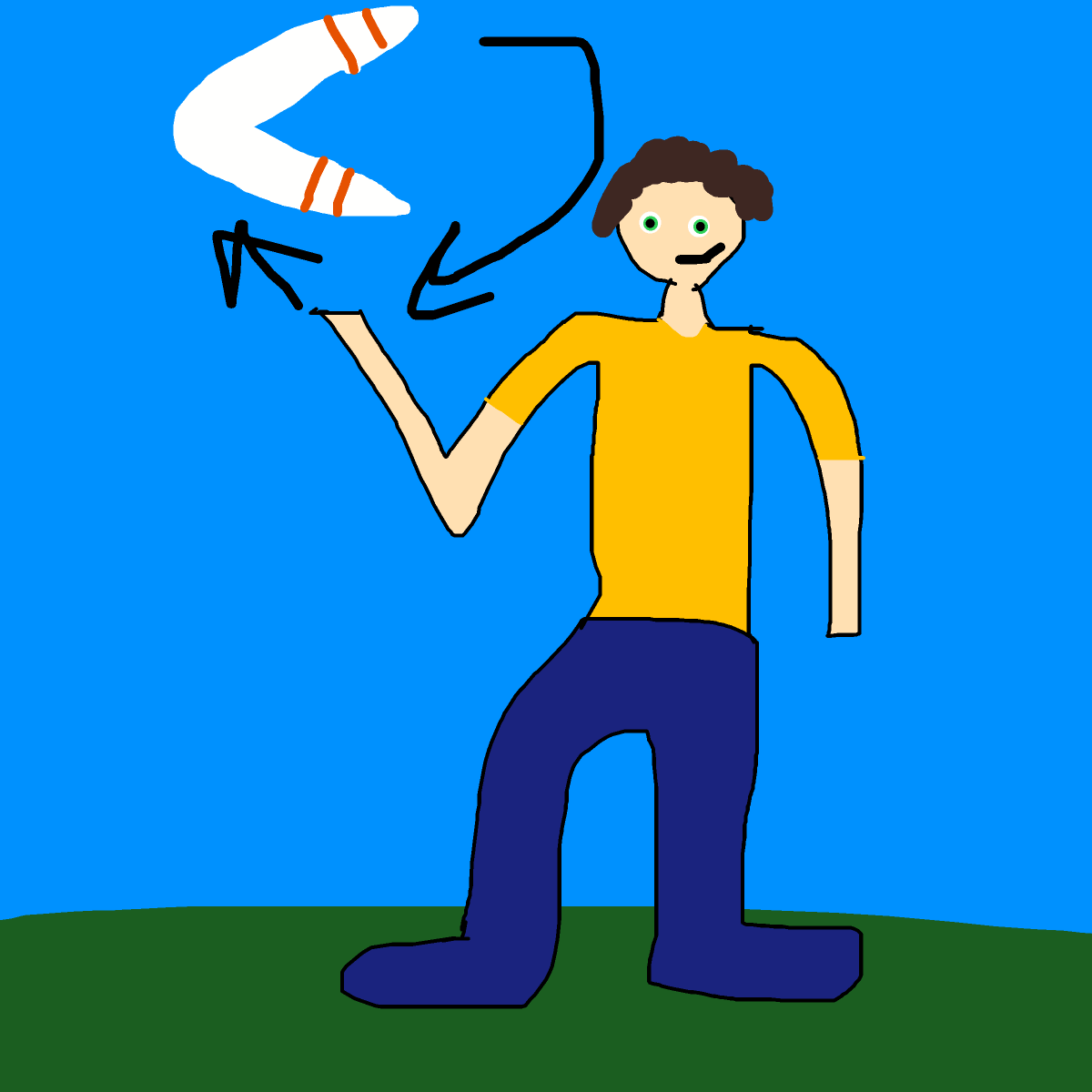 Boomerang drawing by draw-yo-mama
