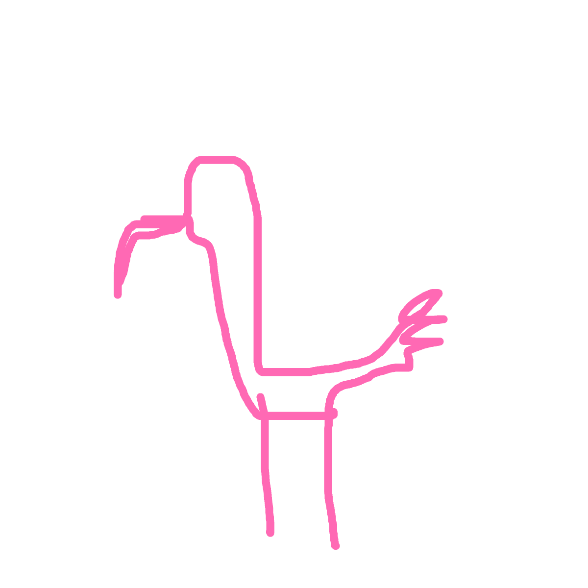 Flamingo drawing by pikapikachuu