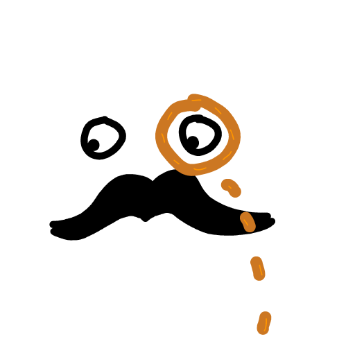 Mustache drawing by 1singular_sensation