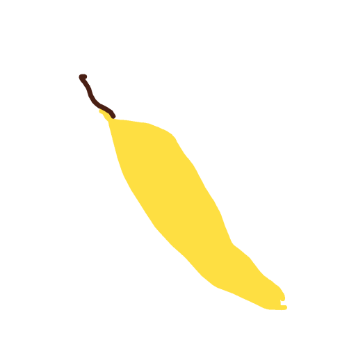 Banana drawing by flat-core-site