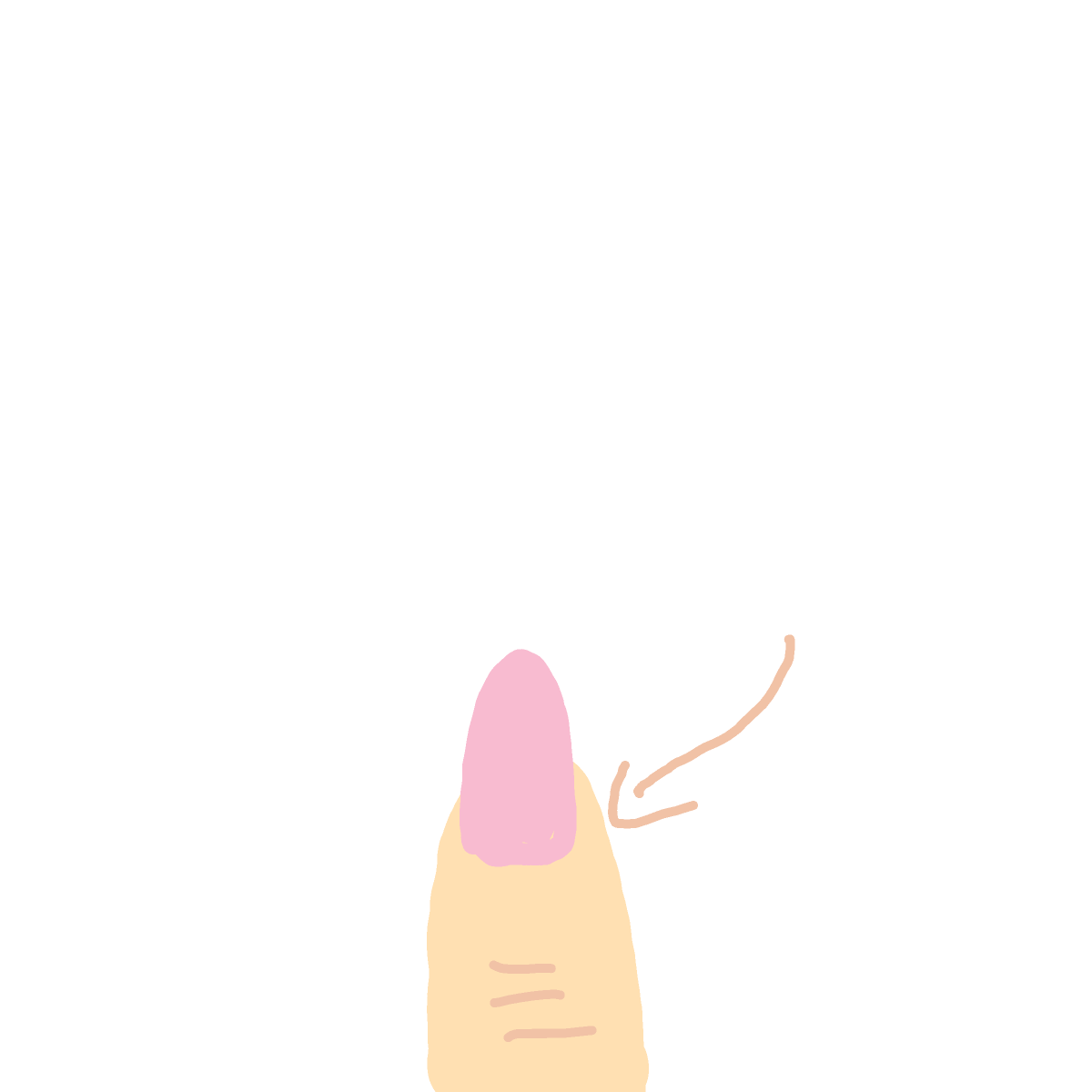 Fingertip drawing by Anna