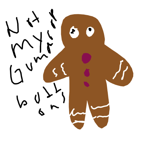 Gingerbread drawing by live-ink-captain