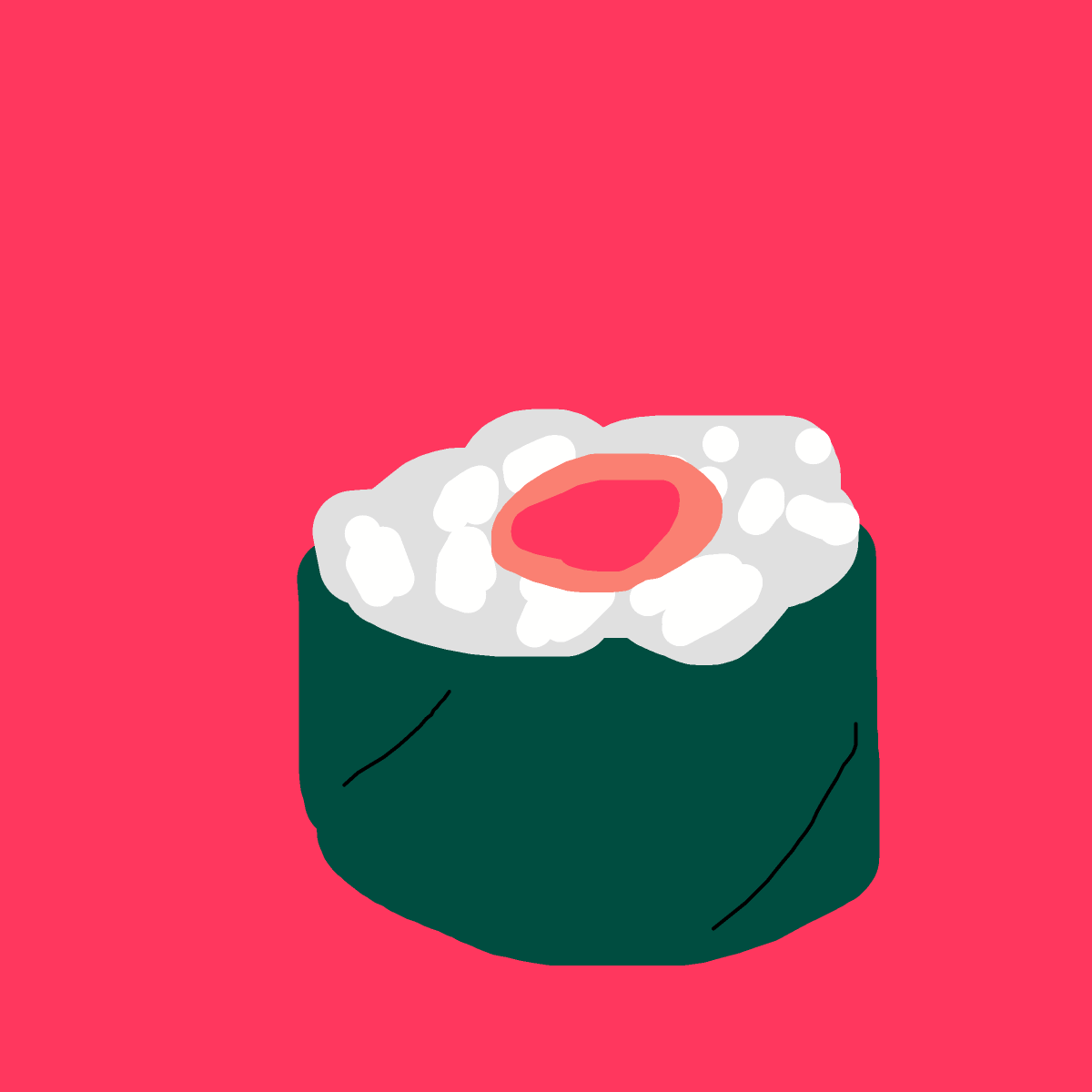 Sushi drawing by knoxy