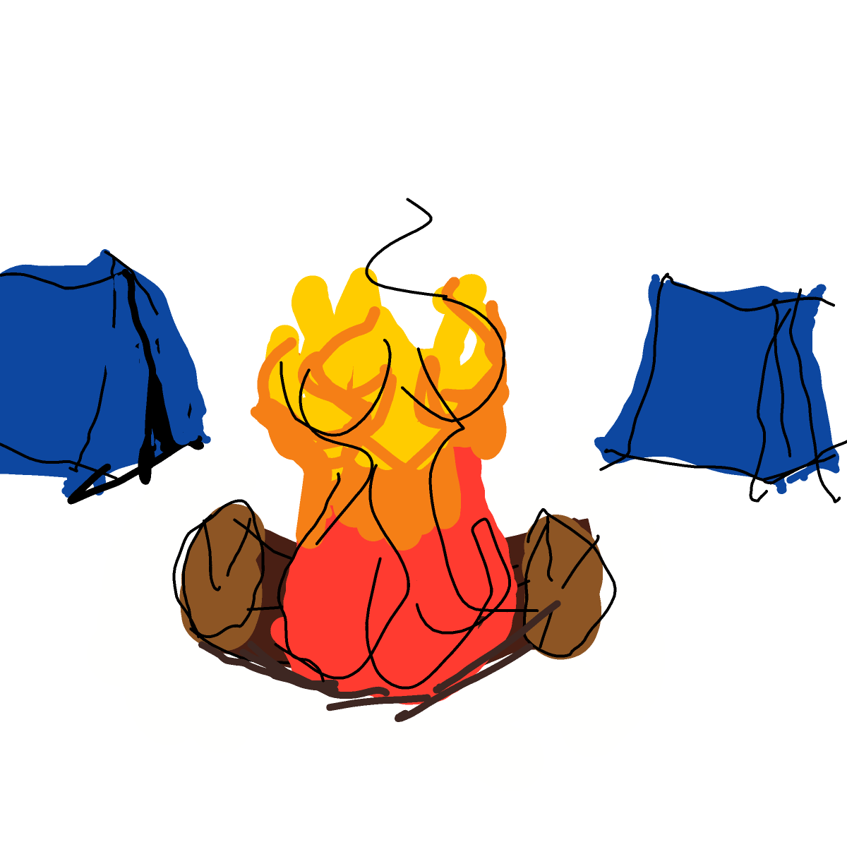 Campfire drawing by max-moon-valor