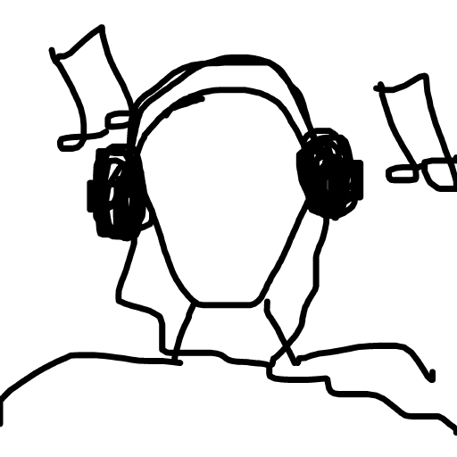 Headphones drawing by thatladywhocooks