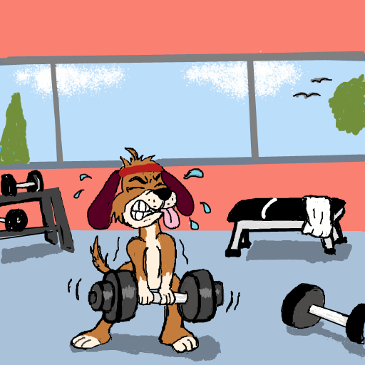 Dumbbell drawing by manders