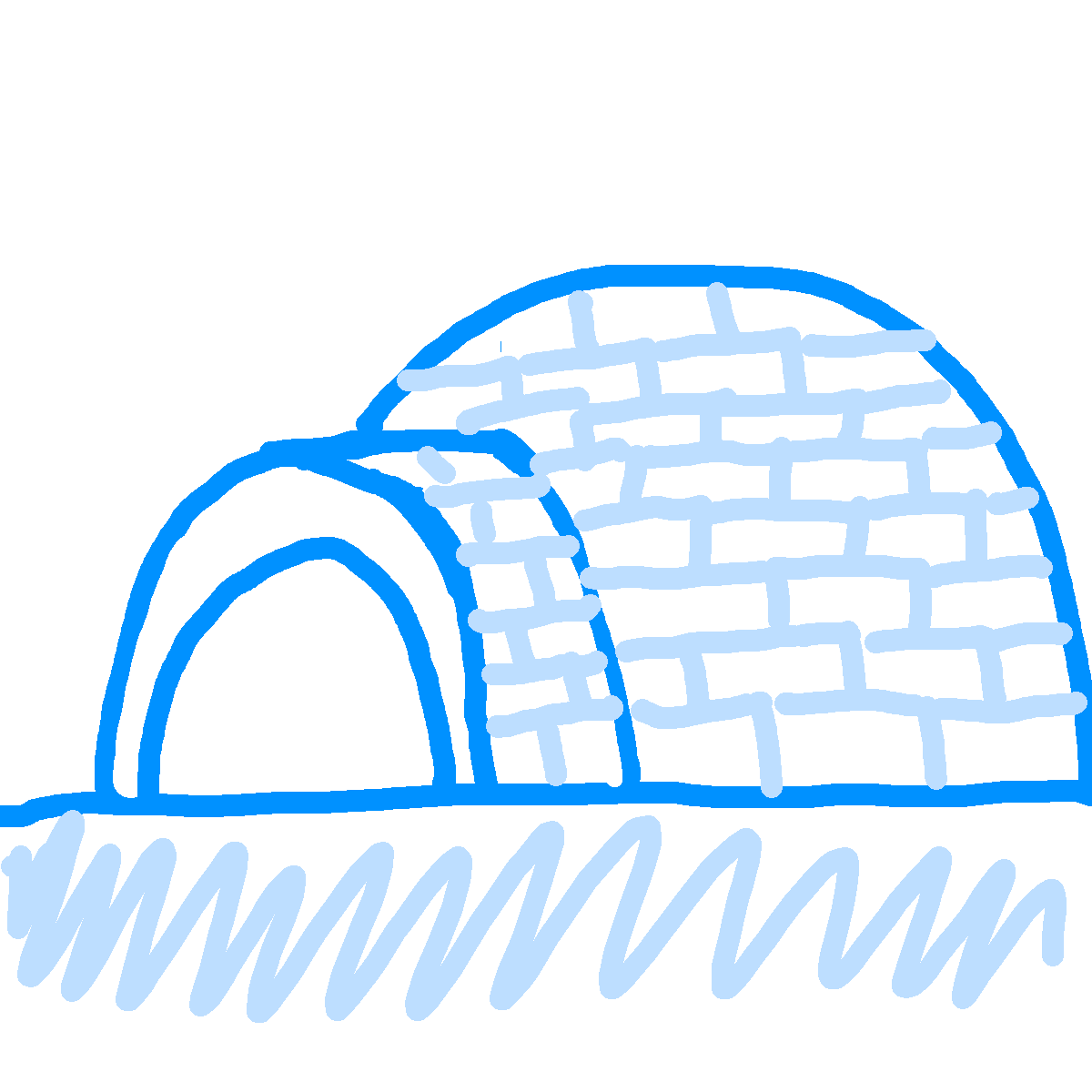 Igloo drawing by kkrueee