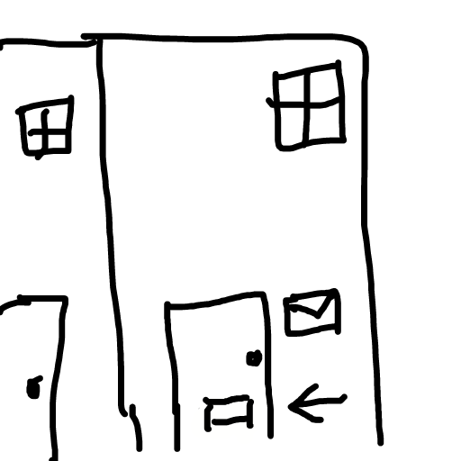 Mail Slot drawing by pearl-jade-heart