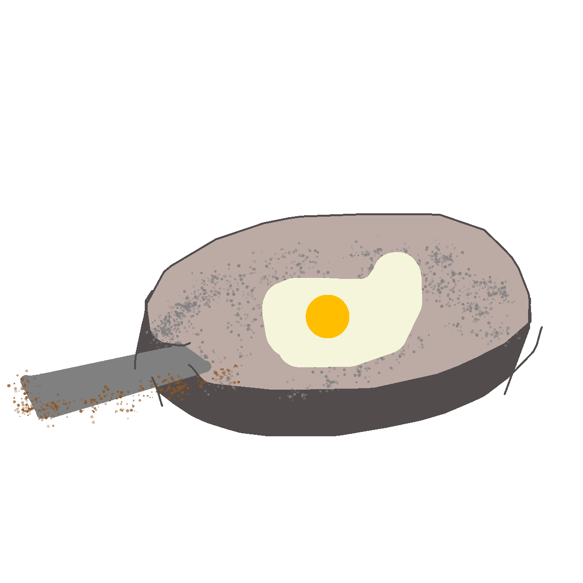 Pan drawing by hen