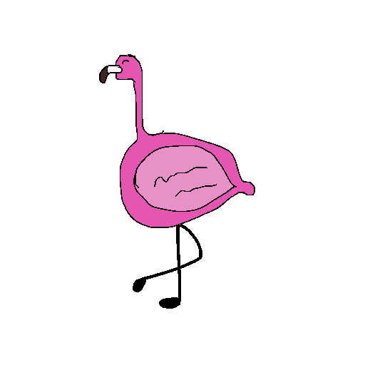 Flamingo drawing by kyle