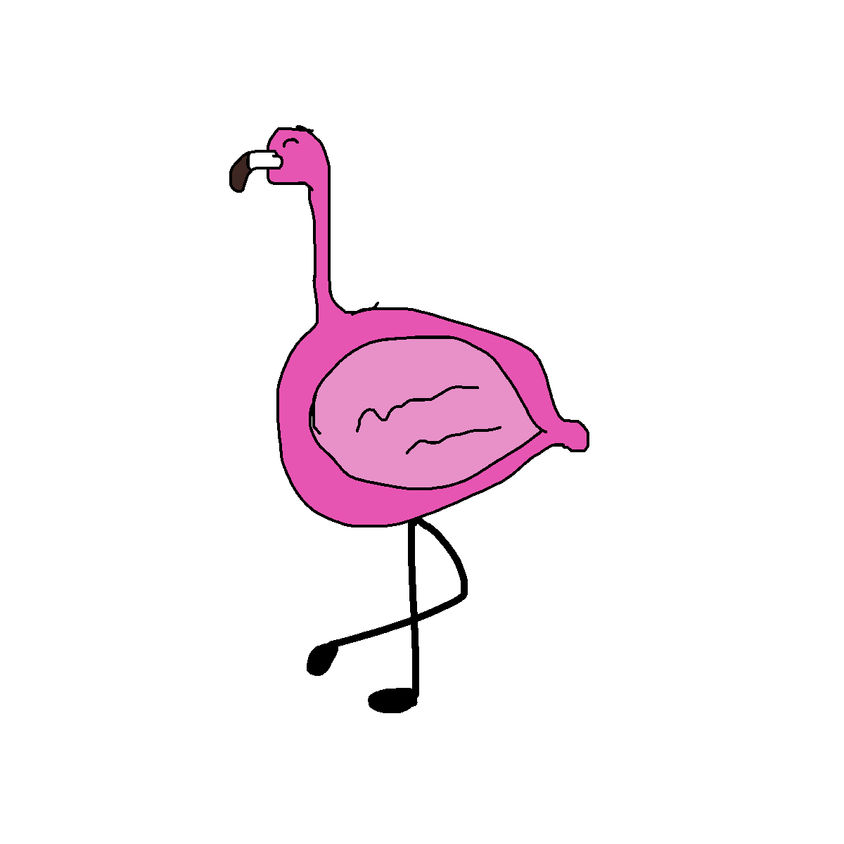 Flamingo drawing by kyle
