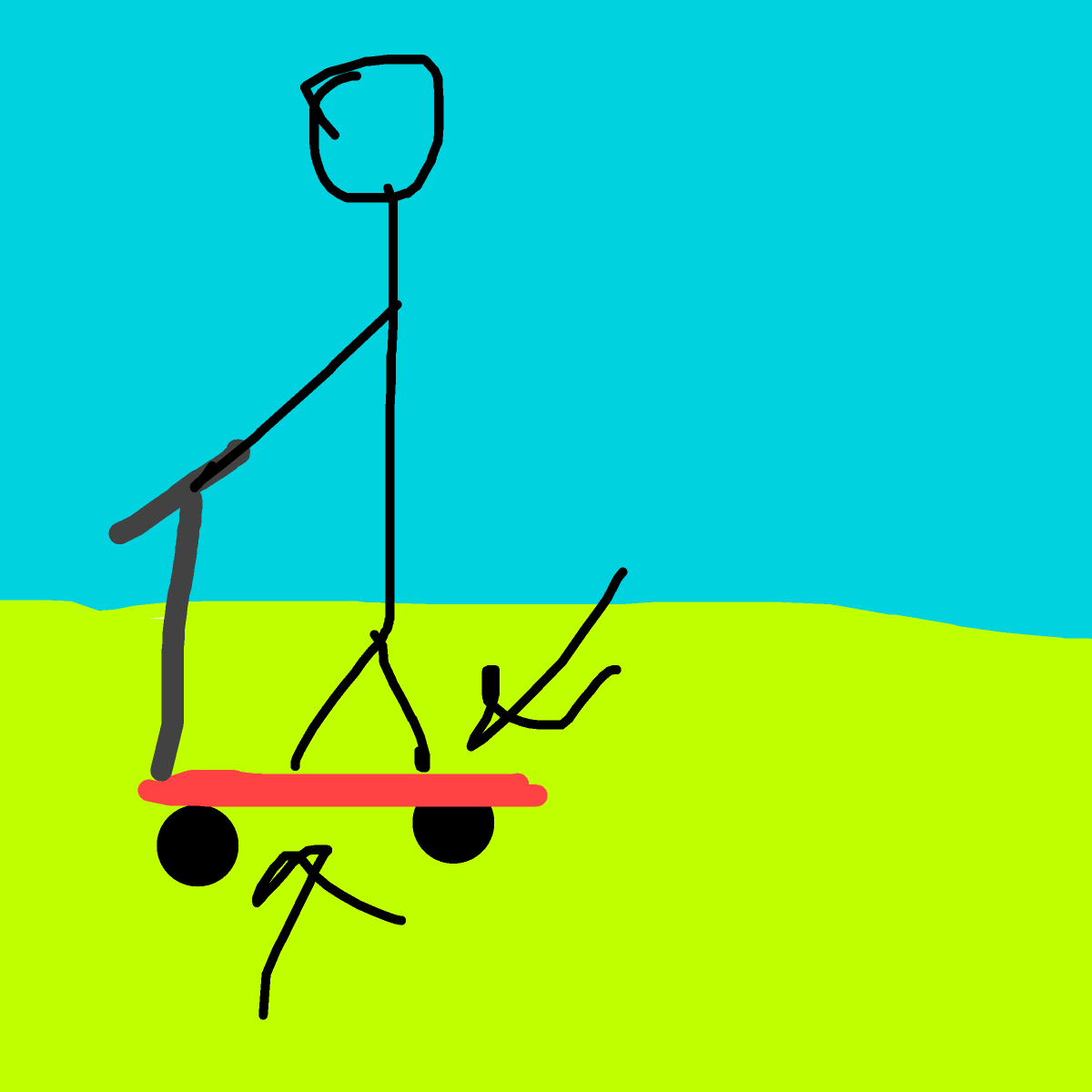 Scooter drawing by tee