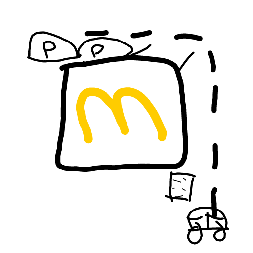 Drive-Thru drawing by KevinFaber