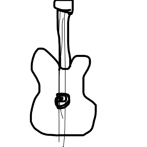 Guitar drawing by fine-happy-soul
