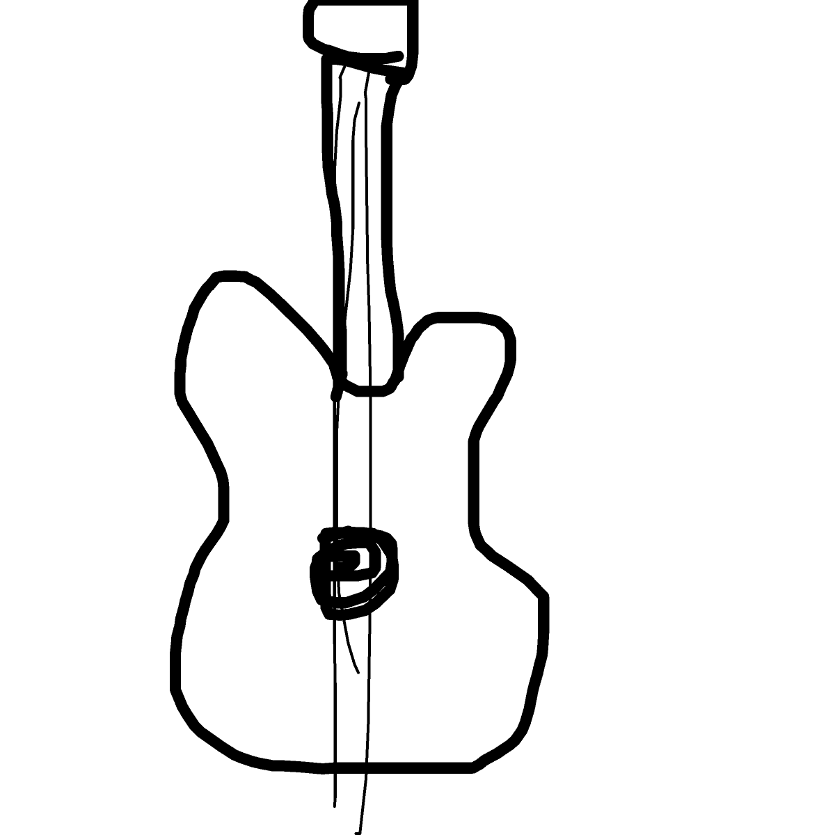 Guitar drawing by fine-happy-soul