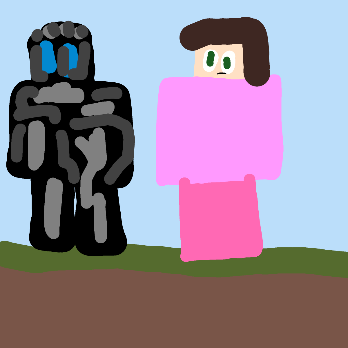 Pat And Jen drawing by Fih