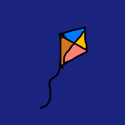 Kite drawing by eleanor