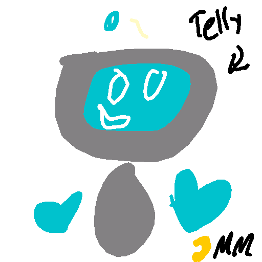 Robot drawing by macaronimiles