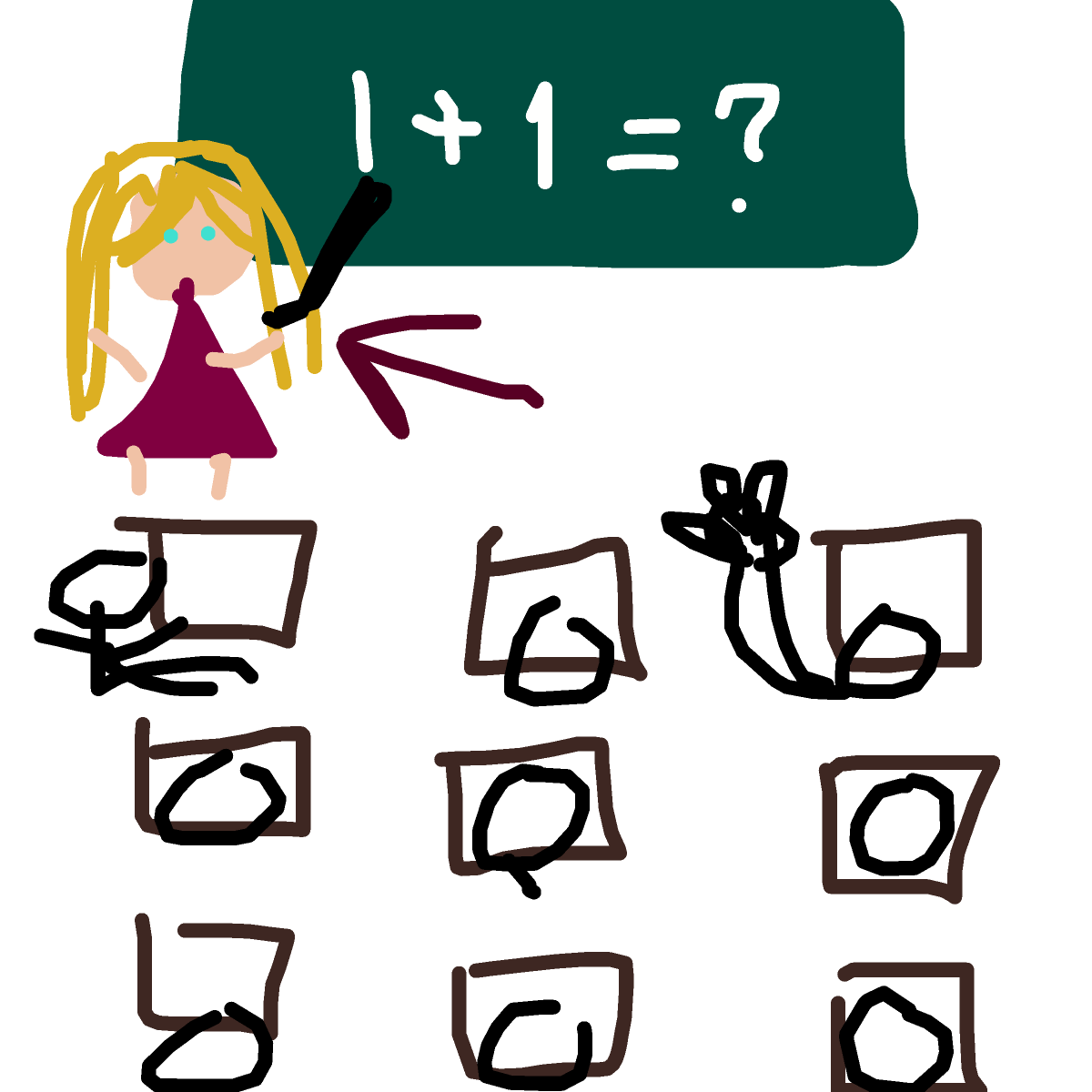 Teacher drawing by oxox