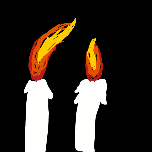 Candles drawing by Bri3