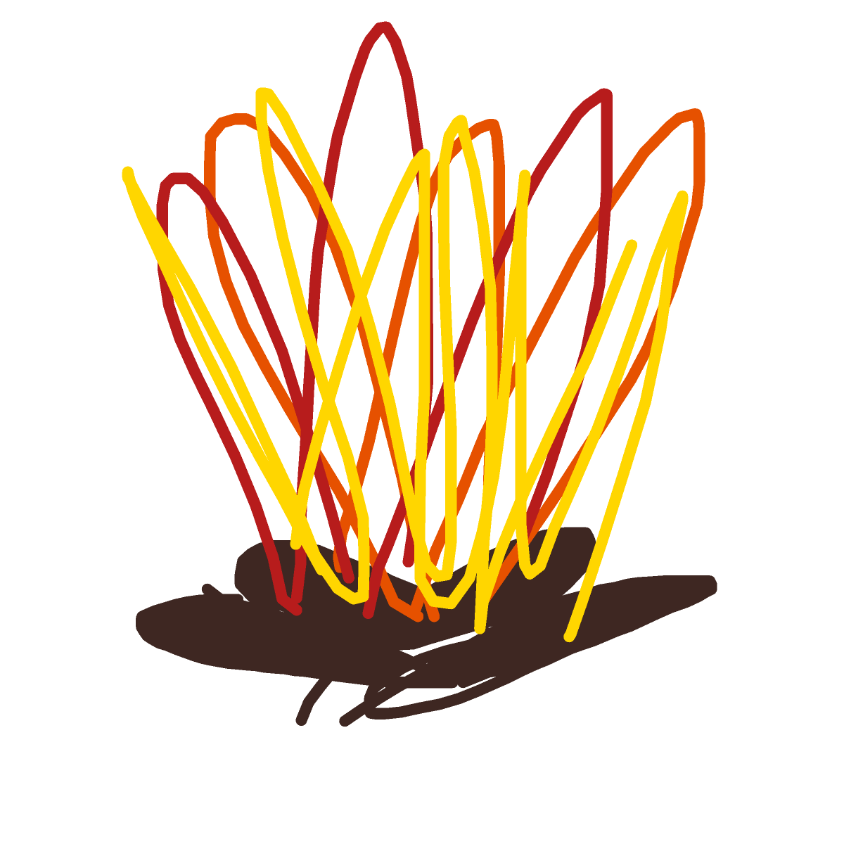 Campfire drawing by tirza