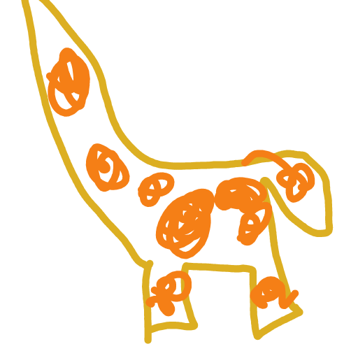 Giraffe drawing by COOKIE