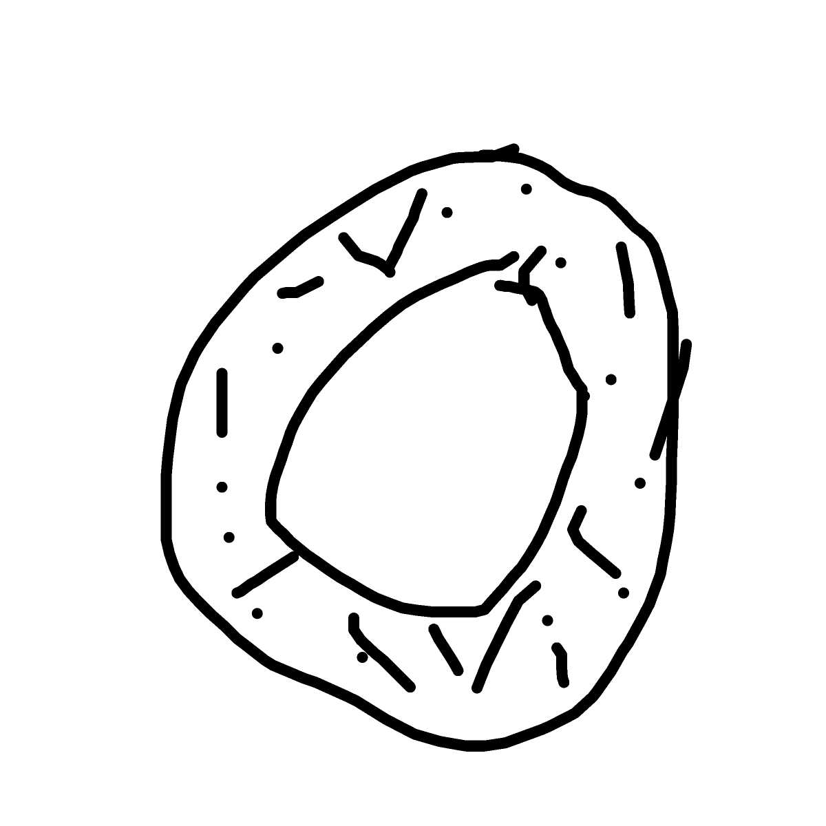Donut drawing by dawn-omega-bard
