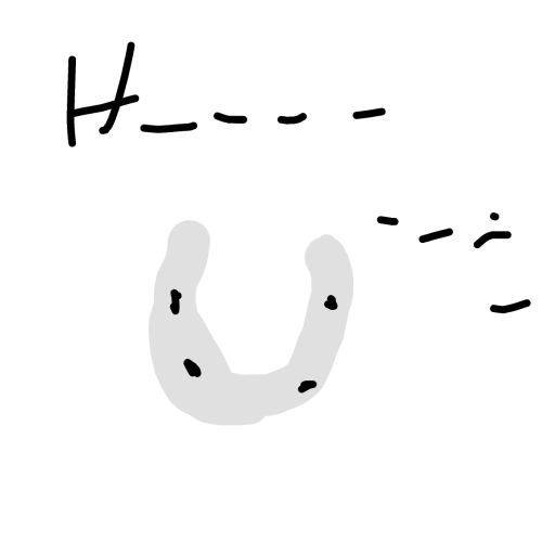 Horseshoe drawing by Horseeeeeeeeey