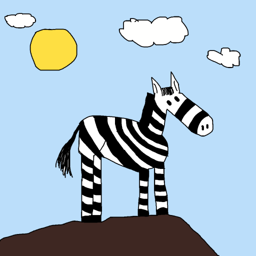 Zebra drawing by krissywissy