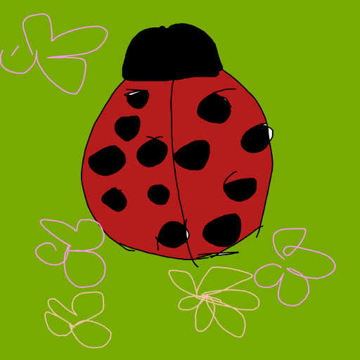 Ladybug drawing by Gabriella