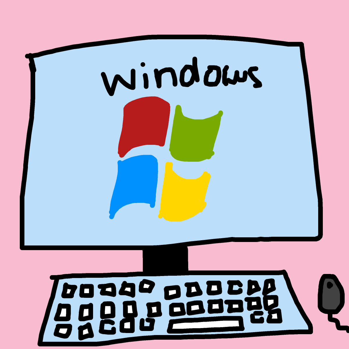 Computer drawing by ms lady