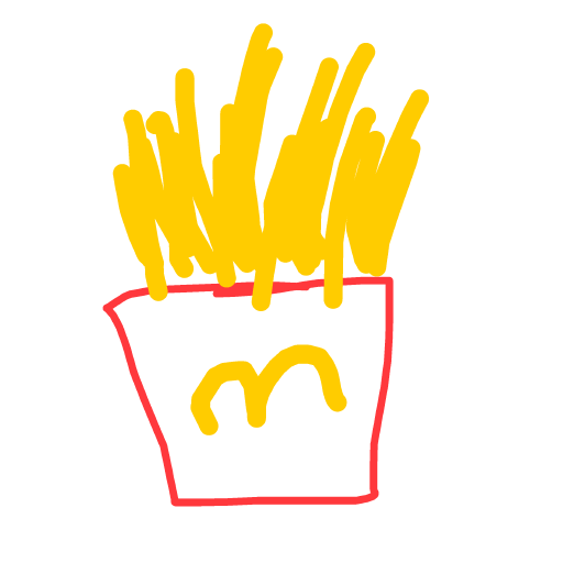 Fries drawing by a_dawg