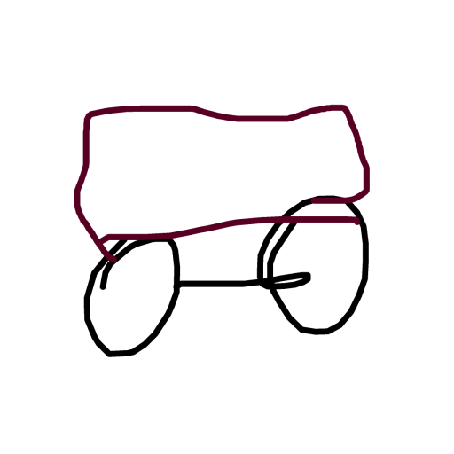 Car drawing by near-hard-frost