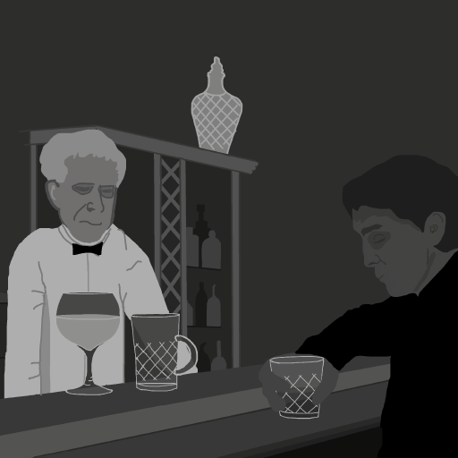 Bartender drawing by firecracker
