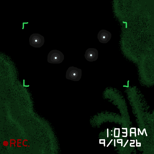 UFO drawing by firecracker