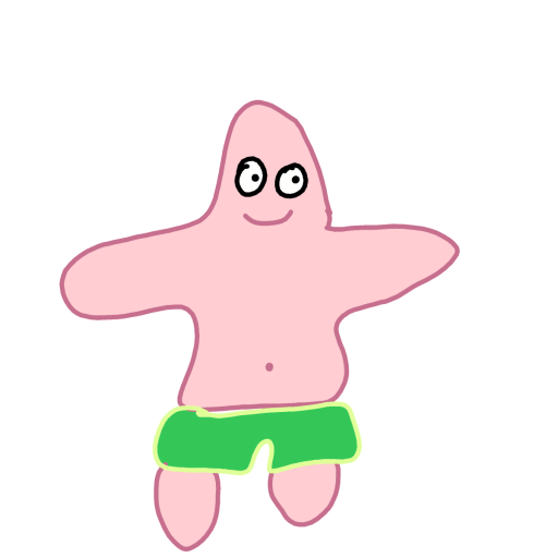 Patrick Star drawing by conn0rr