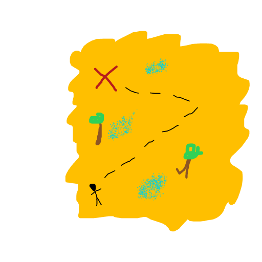 Treasure Map drawing by dan