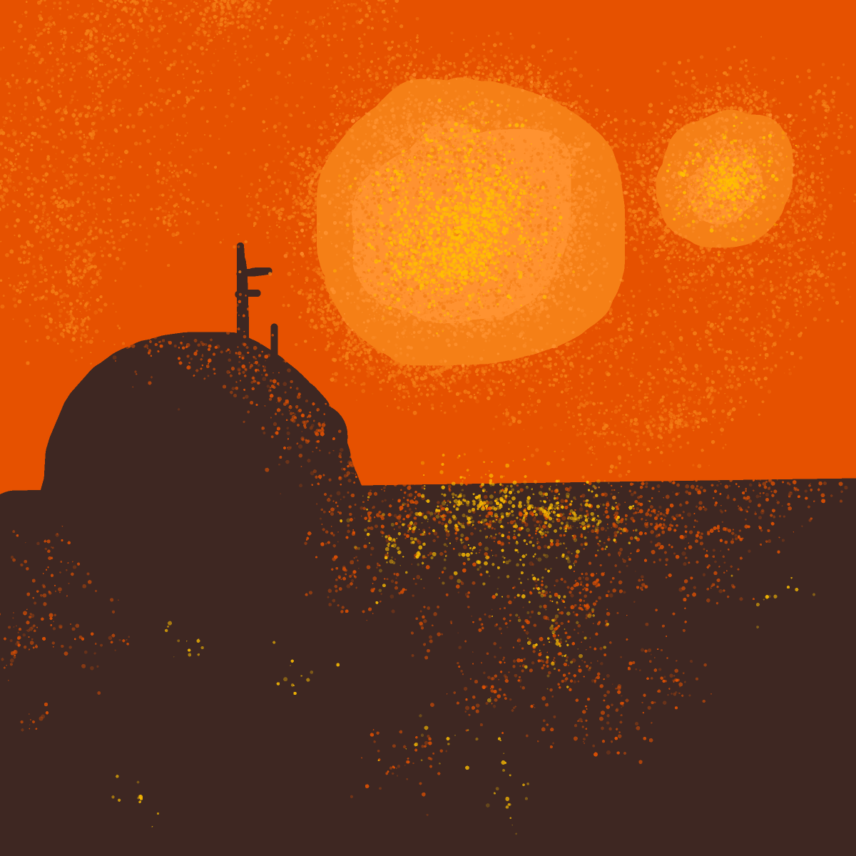Tatooine drawing by knoxy