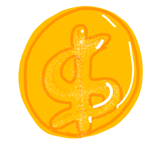 Gold Coin drawing by poptown34