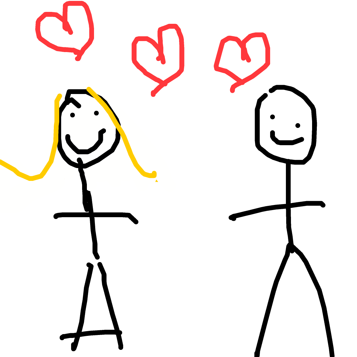 Love drawing by rose