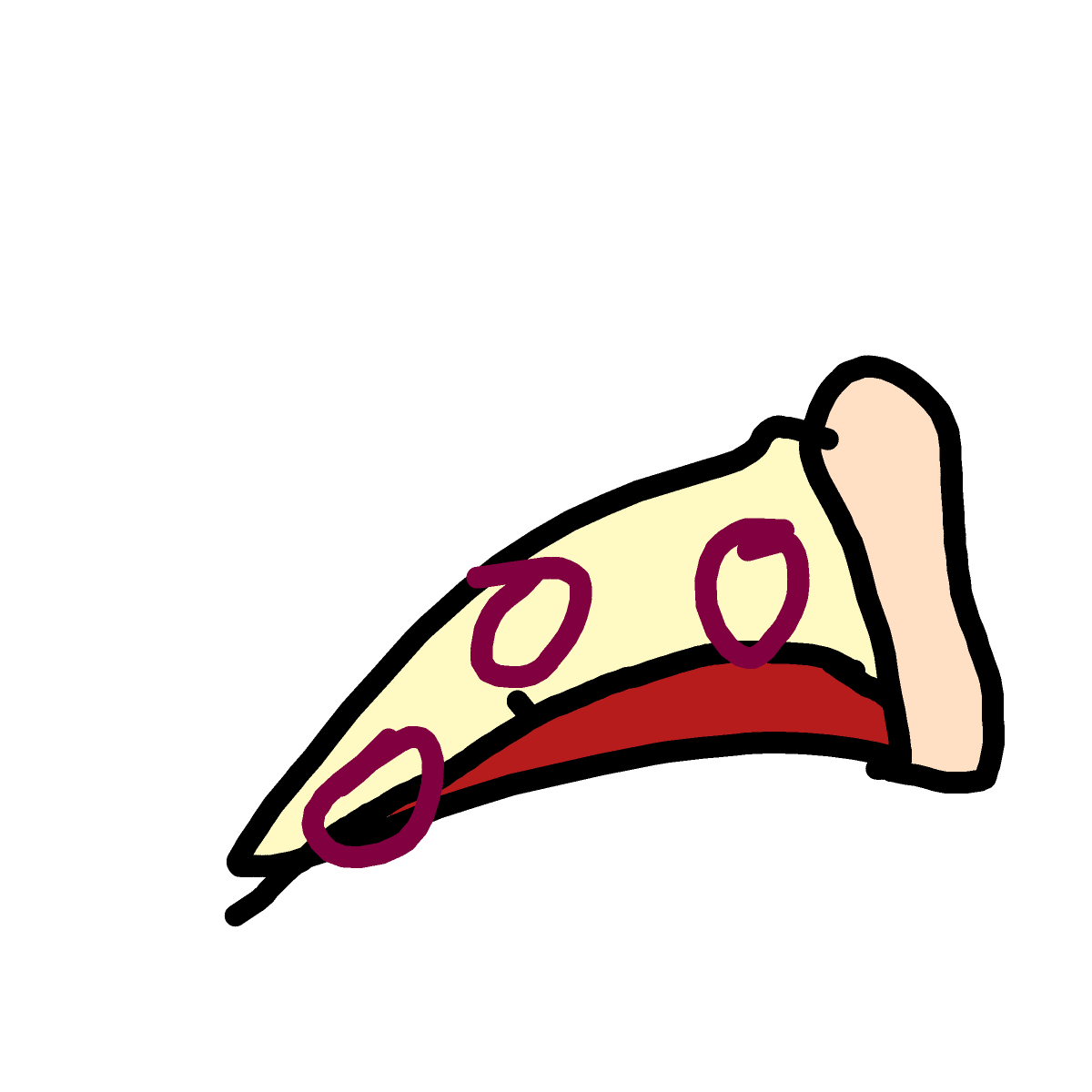Pizza drawing by Betsy
