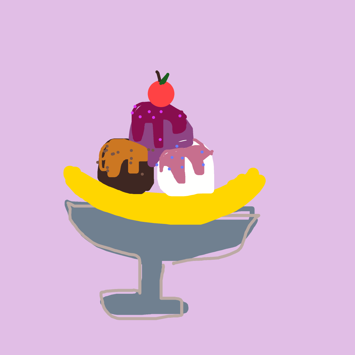 Banana Split drawing by oxox