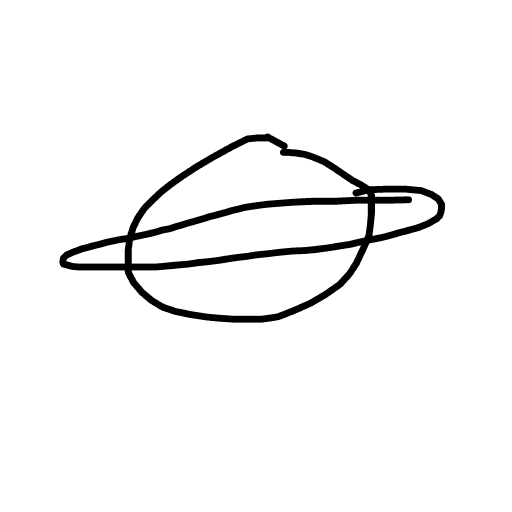 Saturn drawing by mild-magic-hero
