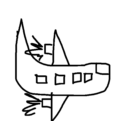 Airplane drawing by mikestam195