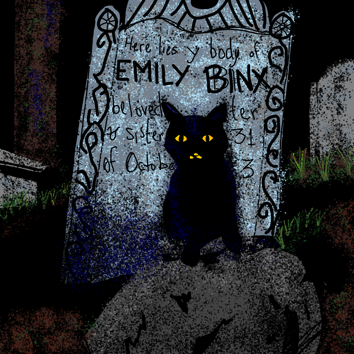 Black Cat drawing by snow-hyper-camp